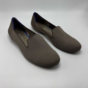 Rothys The Loafer Mocha Brown Size 9.5 Slip On Shoe Flats Comfort Chic Academia